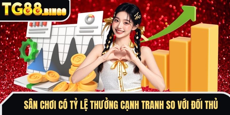 Sân chơi có tỷ lệ thưởng cạnh tranh so với đối thủ
